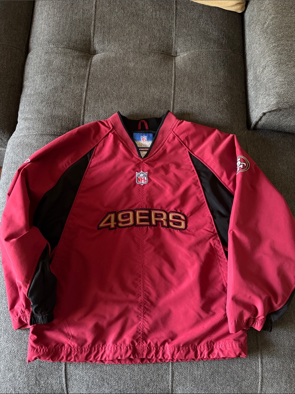 Reebok NFL Team Apparel 49ers Pullover Jacket